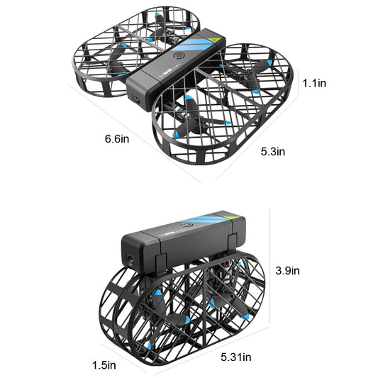 V38 Drone with Camera, Foldable Mini Drone with Optical Flow Hovering,Headless Mode and 2 Batteries,Great Toys Gift Toy for Kids Adults