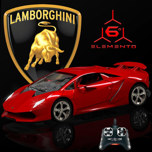 Officially Licensed Lamborghini Remote Control Car,1:24 Scale Lambo Model Cars with Lights, Lamborghini Toy Car RC Cars Christmas Birthday Gift for Boys Age 3 4-7 8-12 Year Old Kids Toys