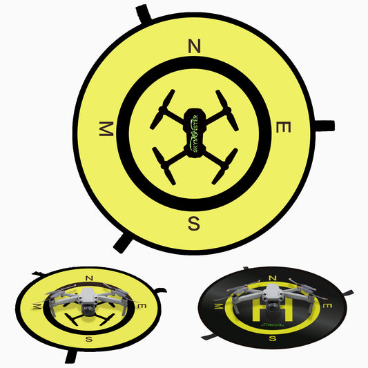 21 inch Drone Landing Pad, Quick Folding, Waterproof Universal, Double-Sided Design,Weather Resistant Nylon Landing Pad, Suitable for Rc Drones, Helicopters, DJI Mini 4 Pro,DJI Mavic Pro Spark
