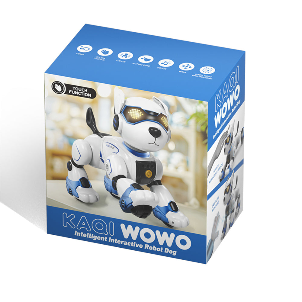 TZDZRC Remote Control Robot Dog Toy for Kids,RC Electronic Funny Intelligent Stunt Dogs,Voice Command Programmable Touch-Sense Music Song,for Boys Girls Birthday Christmas Gift