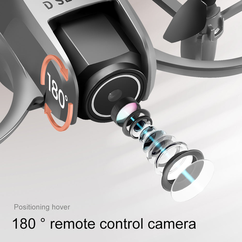 D16 Mini RC Drone,8K HD 180 ° Remote Control Dual Camera Aircraft ,360° Obstacle Avoidance,Optical Flow Hover,WiFi Quadcopter Gift Toys for Kids Adult