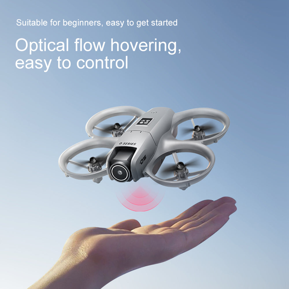 D16 Mini RC Drone,8K HD 180 ° Remote Control Dual Camera Aircraft ,360° Obstacle Avoidance,Optical Flow Hover,WiFi Quadcopter Gift Toys for Kids Adult