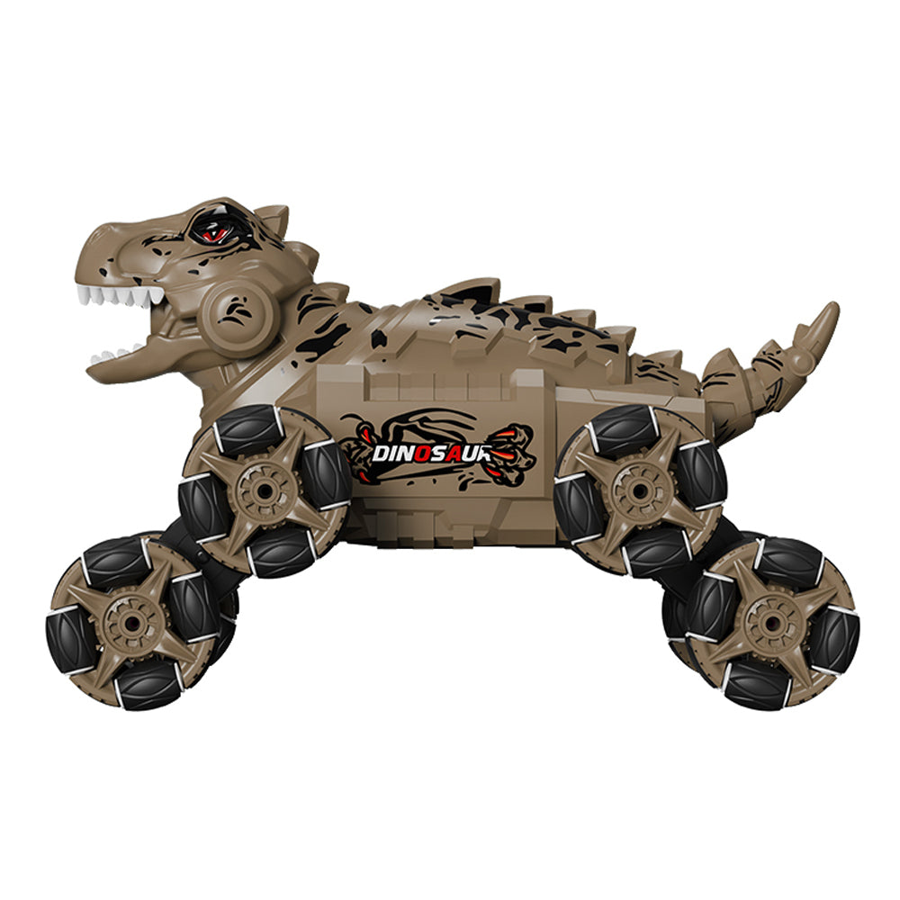 TCS17 RC Car,2.4G 8WD Stunt Remote Control Cars with Music Lights and Spray,Rechargeable Dinosaur Monster Truck Toys Kids for Ages 8-13