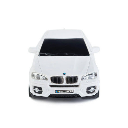 Remote Control Car, 1/28 Scale RC Sport SUV Racing Toy Car, Compatible with BMW X6 Model Vehicle for Boys Girls White