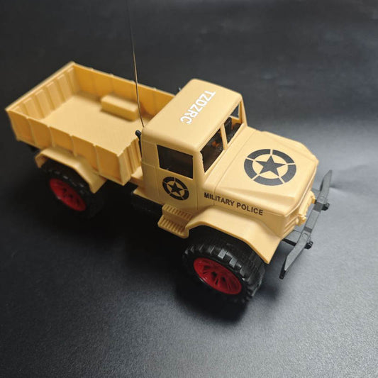 TZDZRC 1/20 RC Car Military Truck 2 Channel Remote Control Trucks Gift for boys