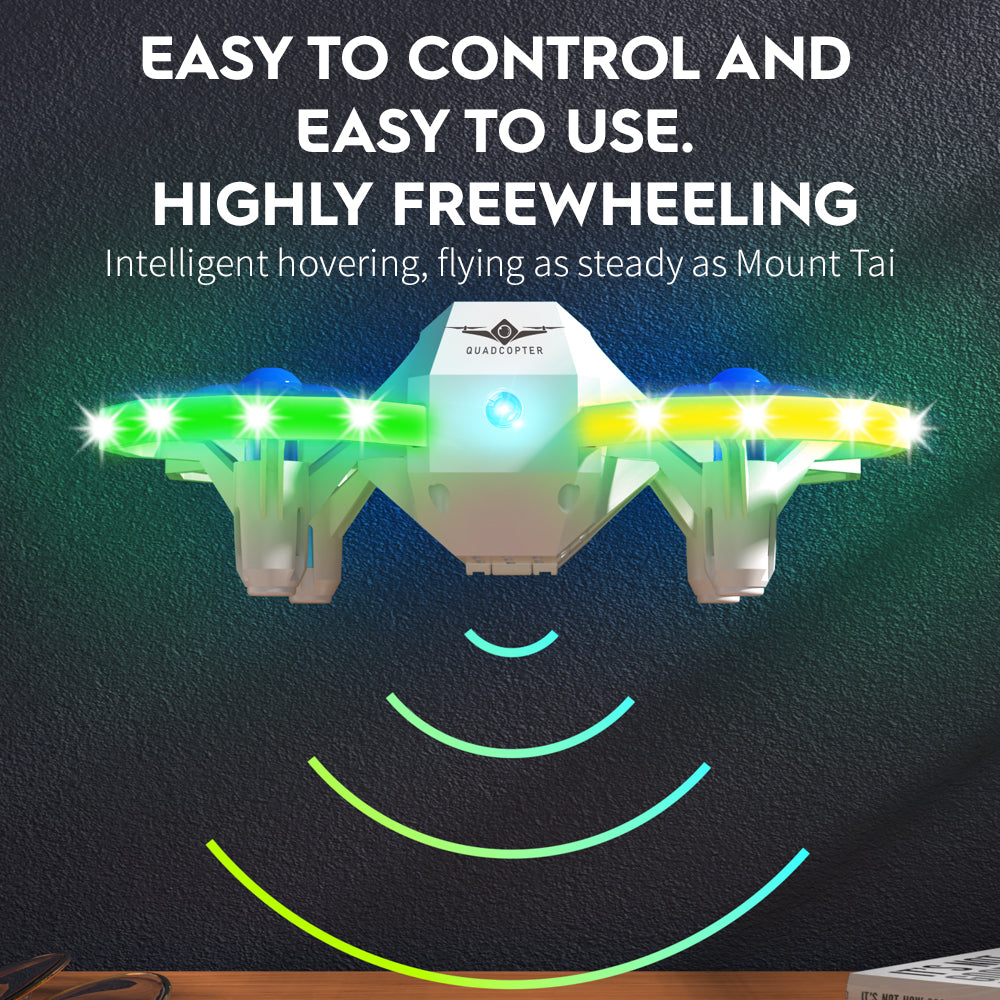 SKYMONSTER Mini Drones, Audio Mode, 360 Degree Flip, Music and Lights, Red, 1 Count