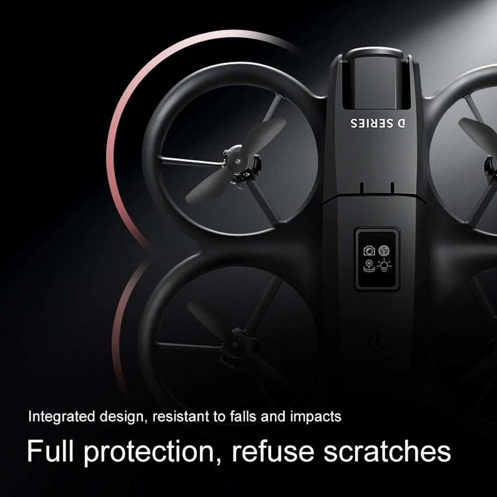 D16 Mini RC Drone,8K HD 180 ° Remote Control Dual Camera Aircraft ,360° Obstacle Avoidance,Optical Flow Hover,WiFi Quadcopter Gift Toys for Kids Adult