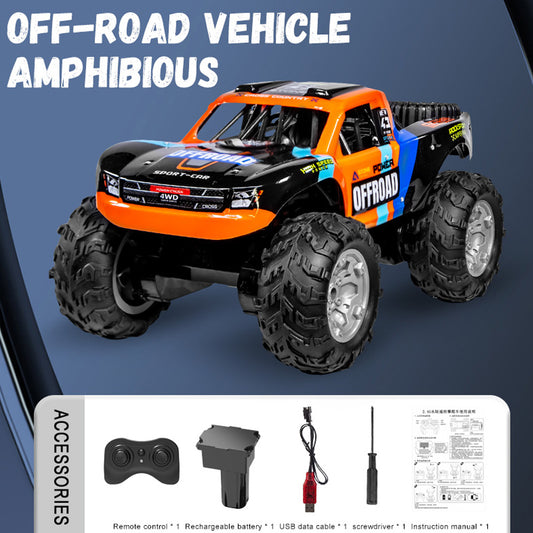Amphibious Multi-Terrain RC Car,2.4G 4WD Off-Road Climbing Stunt Vehicle,360° In-situ Rotation Remote Control Cars Toy,for Kids Boy Birthday Christmas Gift