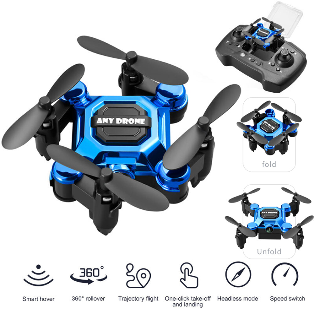 K04 Mini Drone for Kids, RC Quadcopter HD Camera 360� Flip Headless Drones Foldable RC Aircraft One Key Land Auto Hovering Suitable for Beginners Toys Gift