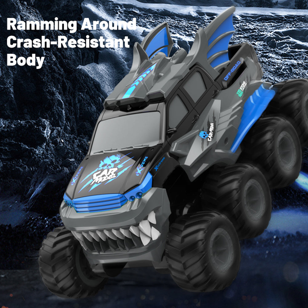 8-Wheel Amphibious Stunt Remote Control Cars,All-Terrain Off-Road RC Car,360° In-place Rotation,2.4G Rock Crawler Monster Truck Toy Gift for Kids Age 8-12