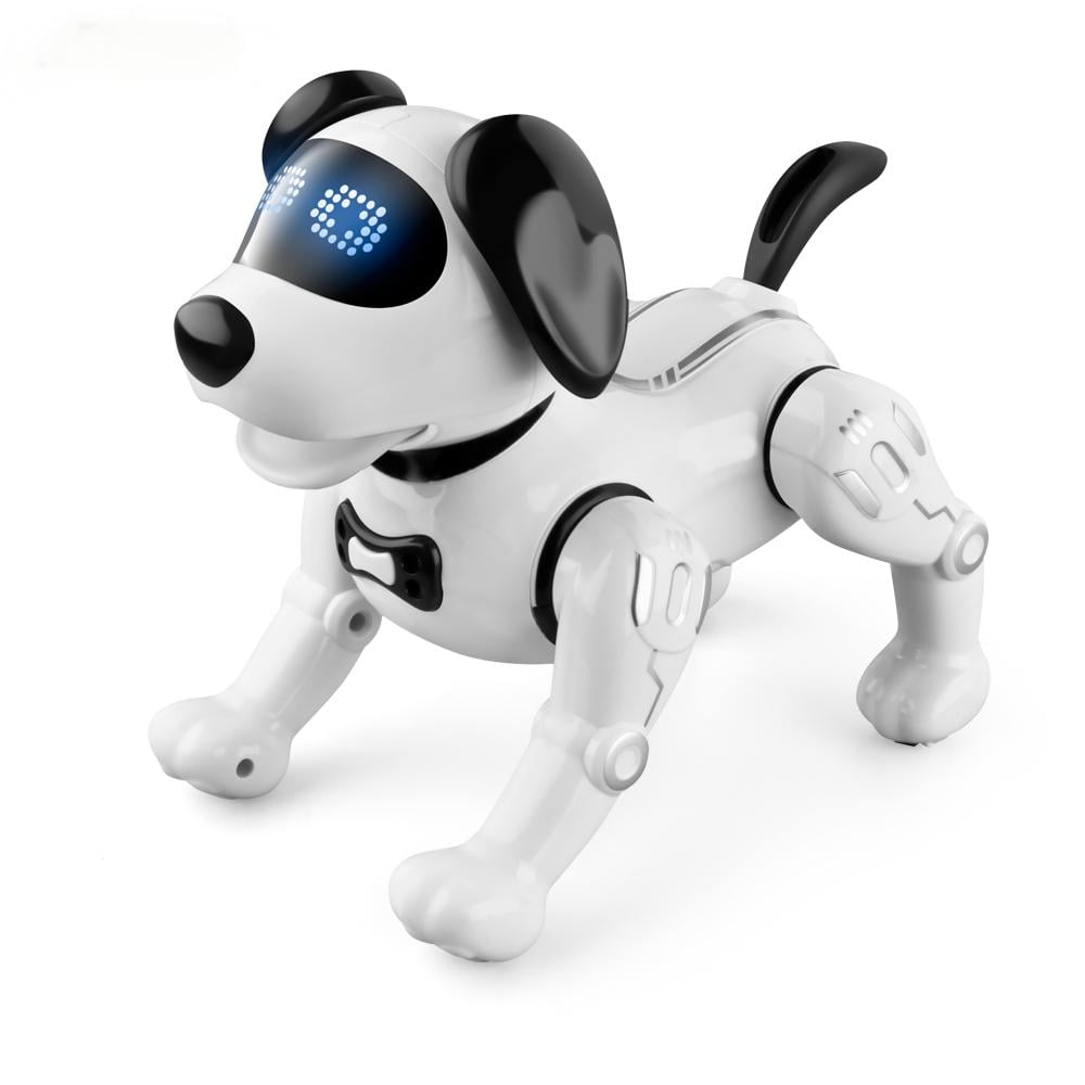 Funny RC Robot Dog,Touch-sense Music Song Walking Dancing Animal Remote Control Stunt Dog,Smart Talking Programming Interactive Pet for Boy Girls Kids Toys