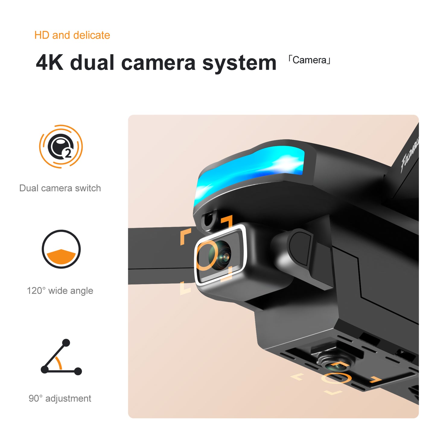 Skymonster SM85 Foldable Drone with HD Dual Camera Obstacle Avoidance Height Keep for Kids