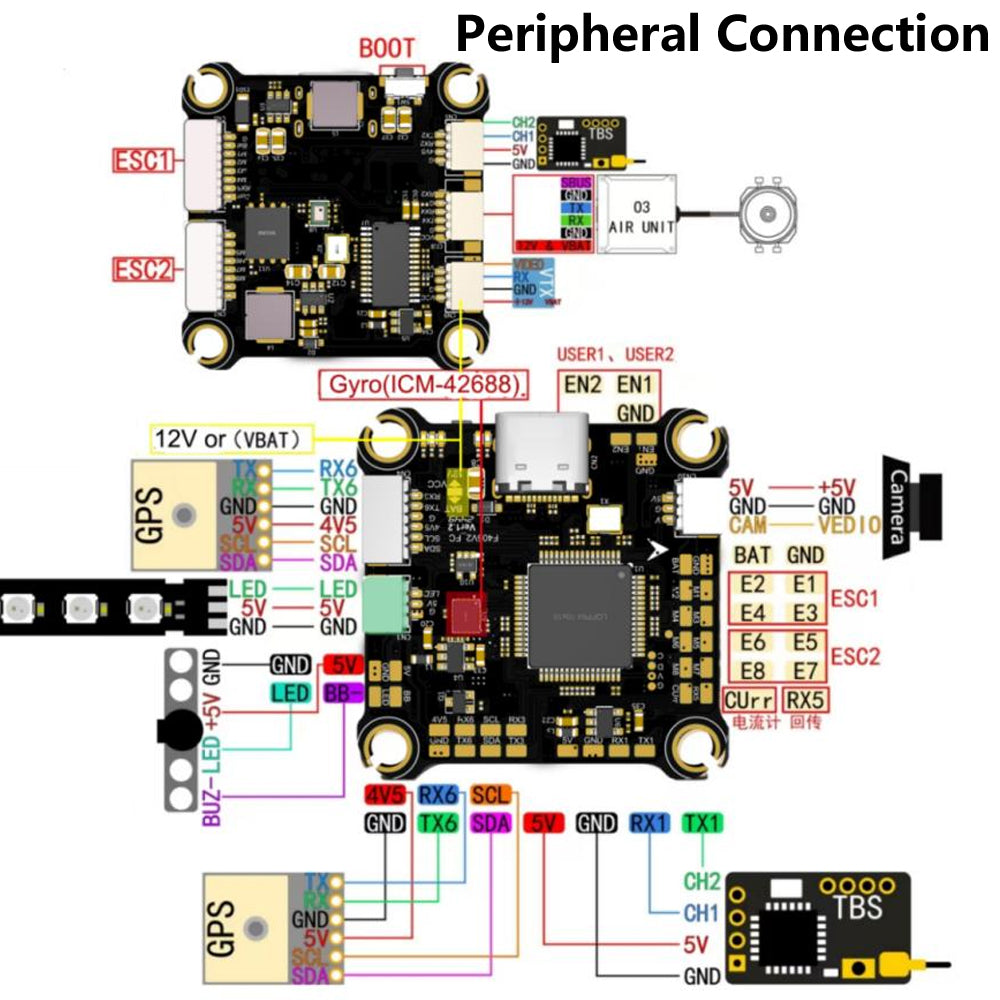 F405 F722 Flight Controller FC For RC FPV Racer Drone