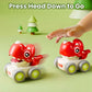 SKYMONSTER Toddler Dinosaur Car Toys for Kids, Press and Go Whistle Truck Educational Toys for Children, 1PC, Green