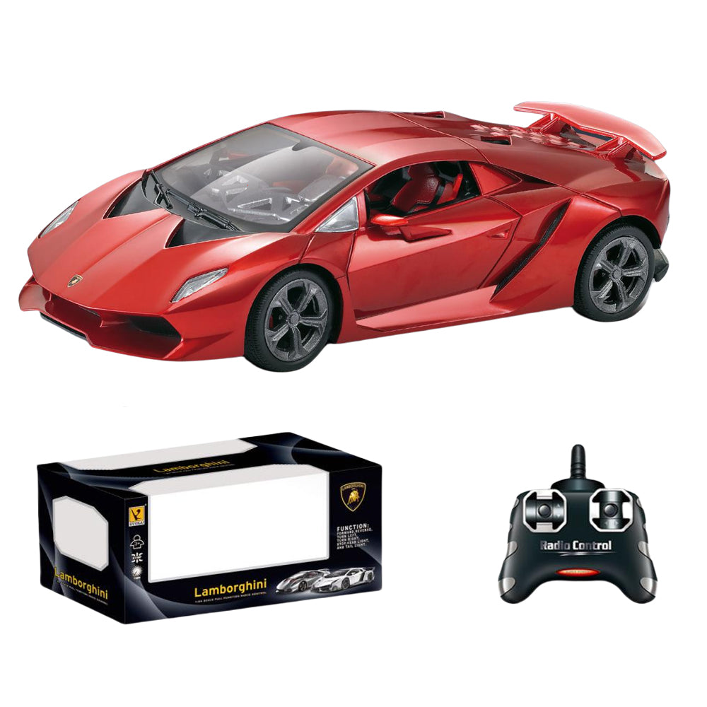 Officially Licensed Lamborghini Remote Control Car,1:24 Scale Lambo Model Cars with Lights, Lamborghini Toy Car RC Cars Christmas Birthday Gift for Boys Age 3 4-7 8-12 Year Old Kids Toys