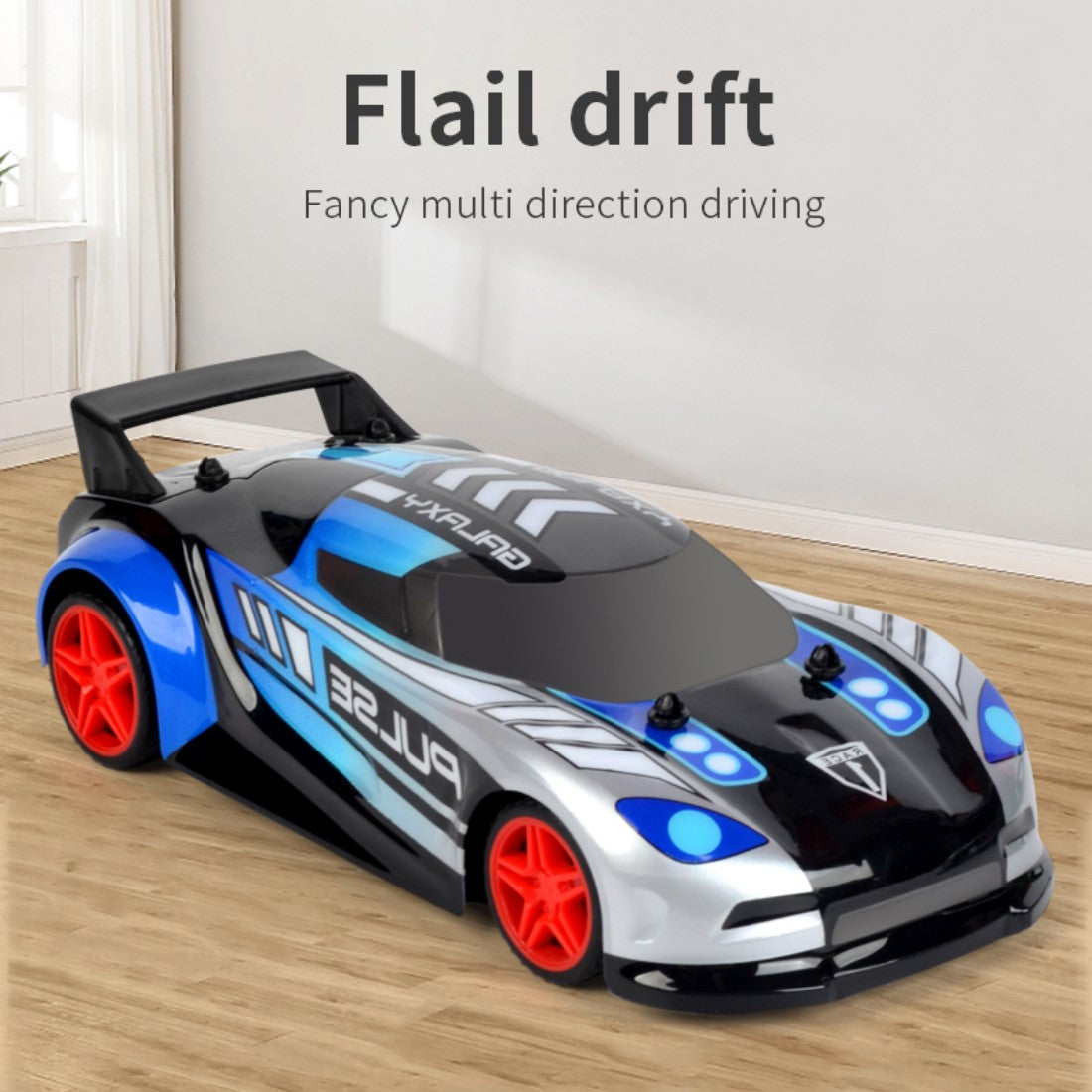 1/20 RC Car for Kids Teens, Racing Hobby Toy Vehicle with 2 Batteries,Blue