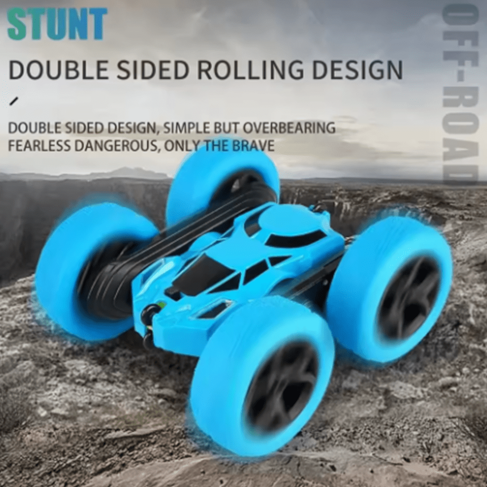Q176 RC Stunt Car with Cool Lights 4WD Off-Road Vehicle 2.4Ghz Double Sided Remote Control Cars Gift Toy for Kids
