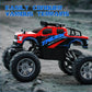 RC Car All Terrain 4WD Electric Vehicle with 2.4 GHz Remote Control, Climbing Off-Road Truck with LED Headlight and Two Rechargeable Batteries,Toys Gifts for Adults Boys