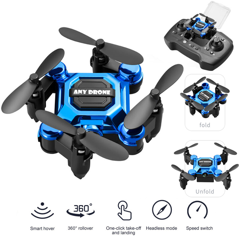 K04 Mini Drone for Kids, RC Quadcopter HD Camera 360� Flip Headless Drones Foldable RC Aircraft One Key Land Auto Hovering Suitable for Beginners Toys Gift