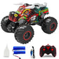 1:16 Remote Control Monster Truck, 2.4GHz All Terrain Off-Road Remote Control Cars,RC Car with Spray Music and Light for Kids Girl Boys 4-7 8-12 Kids,2 Batteries