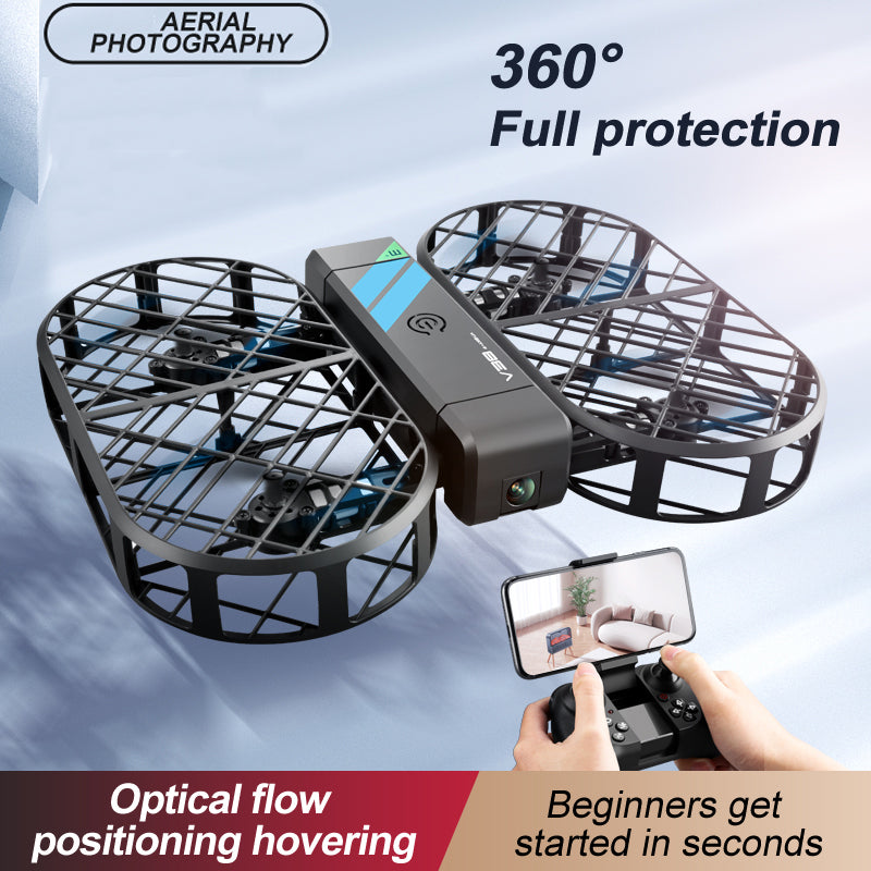 V38 Drone with Camera, Foldable Mini Drone with Optical Flow Hovering,Headless Mode and 2 Batteries,Great Toys Gift Toy for Kids Adults