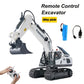 1:20 Remote Control Excavator,11 Channel RC Construction Vehicles Toys,2.4Ghz 680° Rotation Sand Digger Truck with Metal Shovel ,for Boys Kids Age 6+ Year Old