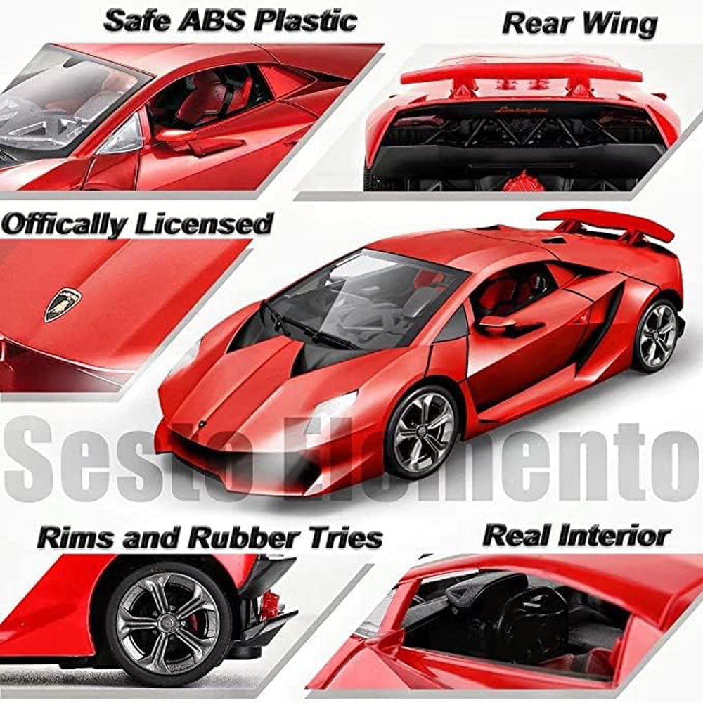 Officially Licensed Lamborghini Remote Control Car,1:24 Scale Lambo Model Cars with Lights, Lamborghini Toy Car RC Cars Christmas Birthday Gift for Boys Age 3 4-7 8-12 Year Old Kids Toys