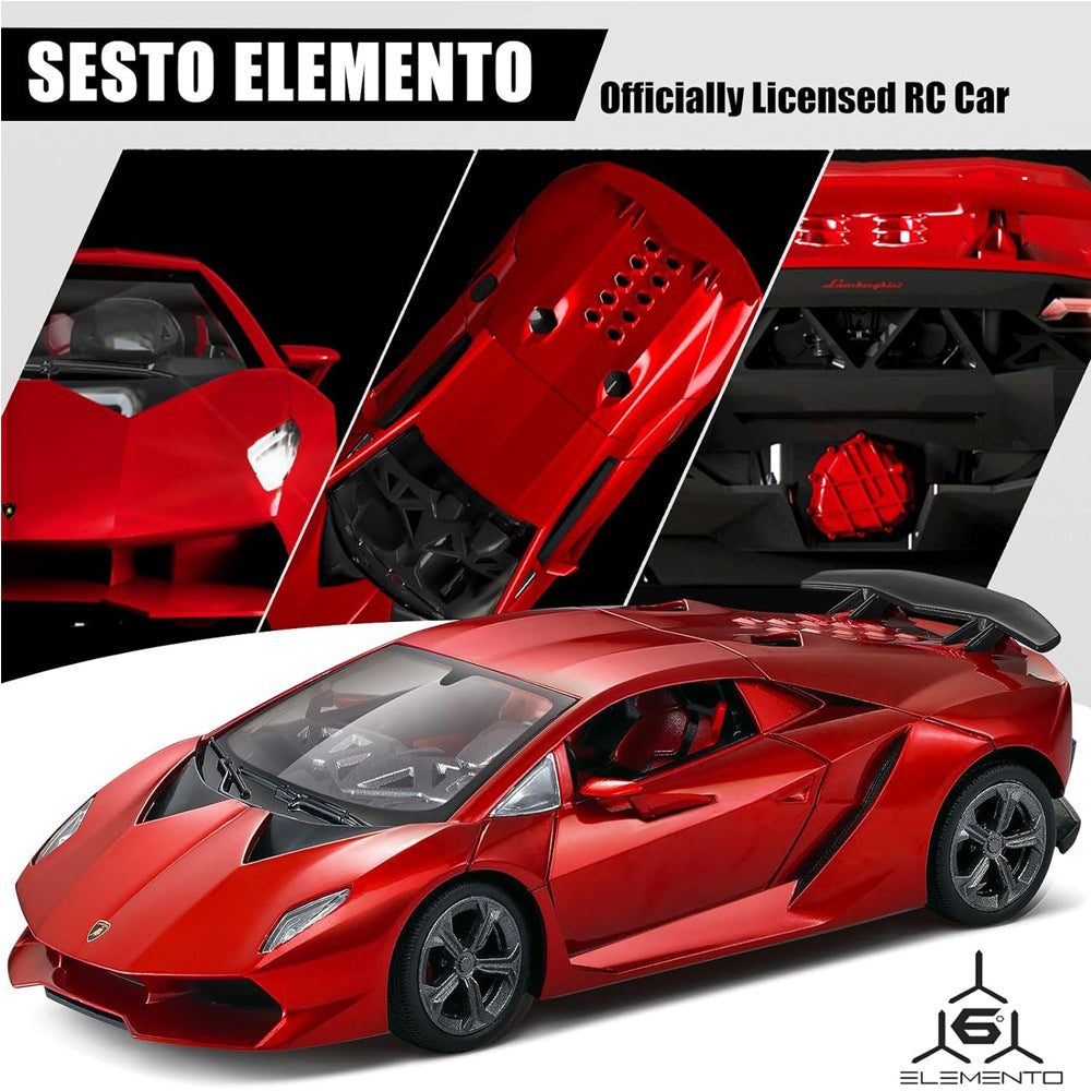Officially Licensed Lamborghini Remote Control Car,1:24 Scale Lambo Model Cars with Lights, Lamborghini Toy Car RC Cars Christmas Birthday Gift for Boys Age 3 4-7 8-12 Year Old Kids Toys