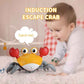 SKYMONSTER Crawling Crab Baby Toy with Music and Lights Automatically Avoid Obstacles, Walking Crab Toy for Toddlers 1+ Years Old, Blue