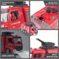 1:20 RC Water Tank Fire Truck and Cloud Ladder Fire Truck 2-in-1, 6-Channel, Manually Press to Spray Water, Light+Music, 12 Meters Remote Control Distance, Toys for Children, Christmas Gifts