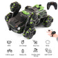 SKYMONSTER JC03 Six Wheel RC Stunt Car,4WD Swing Arm Drift Vehicle,2.4G Double Control Deformation Remote Control Cars with Lighting Spray for Ages 8-13 Kids Toys