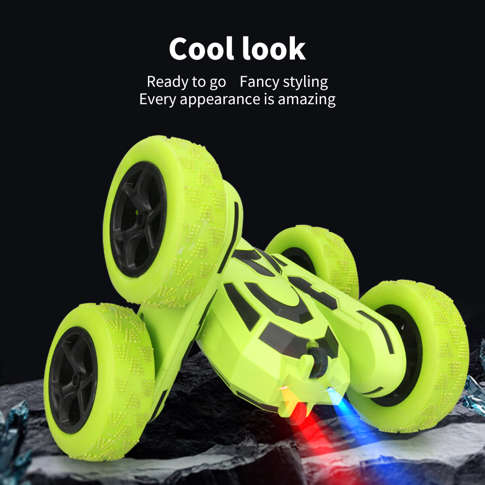 Q176 RC Stunt Cars with Cool Lights 4WD off Road Vehicles 2.4Ghz Remote Control Vehicle Double Sided RC Car Gift Toy for Kids