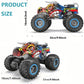 TZDZRC Triceratops Spray Remote Control Vehicle, 2.4GHz All Terrain Remote Control Monster Cars, 1:16 Monster Truck RC Trucks, Remote Monster Car with Spray Music and Light for Kids