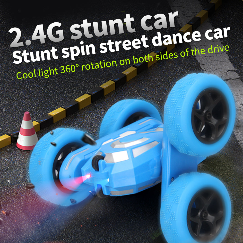 Q176 RC Stunt Cars with Cool Lights 4WD off Road Vehicles 2.4Ghz Remote Control Vehicle Double Sided RC Car Gift Toy for Kids