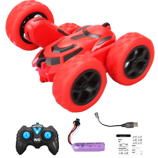 XITZ RC Stunt Car for Kids,4WD Off-Road Vehicle with Cool Lights 2.4Ghz Double Sided Remote Control Cars Gift Toy for for Boys Girls Age 3+