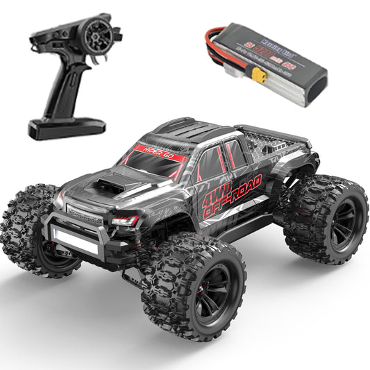 MJX 1:10 Brushless Remote Control Car,4WD Big Foot High-Speed Off-Road Vehicle, with 3S 5200mAh Lipo Battery for Adult,Ages 8-13 Kids Gift Toy RC Cars