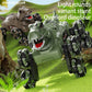 TCS17 RC Car,2.4G 8WD Stunt Remote Control Cars with Music Lights and Spray,Rechargeable Dinosaur Monster Truck Toys Kids for Ages 8-13