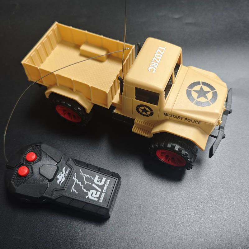 TZDZRC 1/20 RC Car Military Truck 2 Channel Remote Control Trucks Gift for boys