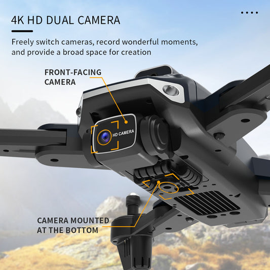 Xitz X109 RC Drone with 2 Batteries,HD Camera,Obstacle Avoidance,Stable Hover,Black