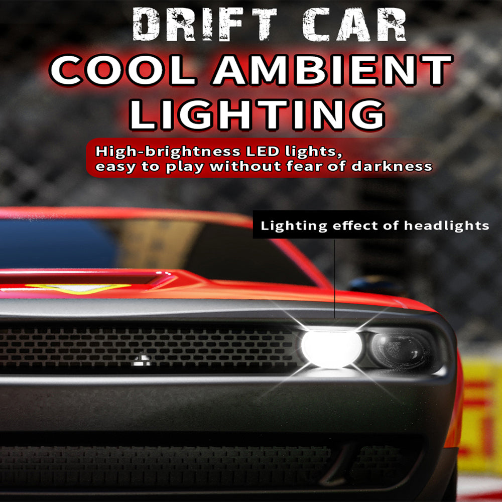 SKYMONSTER 4WD RC Car,KF27 1:20 Scale 2.4GHZ High-Speed Drift,Remote Control with Electronic Locator ,for Adults and Kids,Child Christmas Gifts,2 Battery,Red