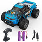 KF24 1:20 RC Car for Kids and Boys,2.4GHZ Remote Control,2WD High-Speed Monster Truck Racing Cars with Lights,Gifts for Christmas,2 Batteries