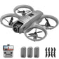 D16 Mini RC Drone,8K HD 180 ° Remote Control Dual Camera Aircraft ,360° Obstacle Avoidance,Optical Flow Hover,WiFi Quadcopter Gift Toys for Kids Adult