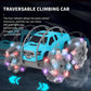 2.4G RC Horizontal Drift Stunt Car with Cool Light, Degree Rotation, 45 Degree Slope Climbing, Spin like a Top, Traverasble Climbing Car, Blue