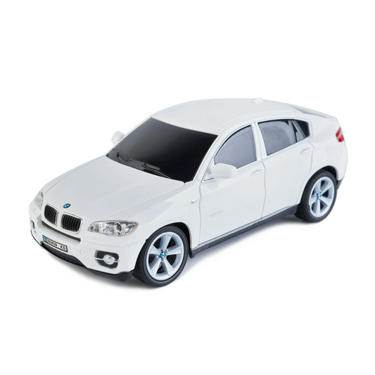 Remote Control Car, 1/28 Scale RC Sport SUV Racing Toy Car, Compatible with BMW X6 Model Vehicle for Boys Girls White