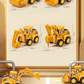 4pcs Engineering Vehicle Model Press Sliding Car Excavator Bulldozer Children Educational Construction Vehicle Toy Kids Boy Gift