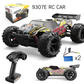 SKYMONSTER 9307E High Speed Remote Control Car 40km/h 4WD off Road 1:18 RC Truck Racing Vehicle for Adults and Kids 2 Batteries Yellow
