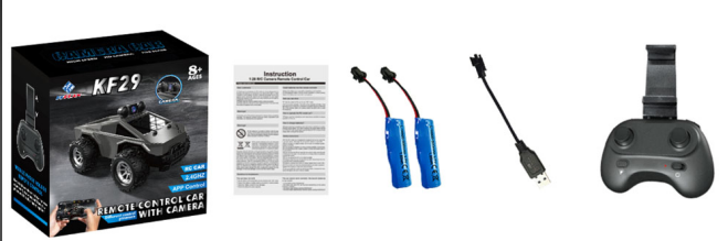 1: 28 Remote Control Car with HD Camera, Original Scale Reduced, LED Lighting, 2.4G, Multiple Control Modes RC Car