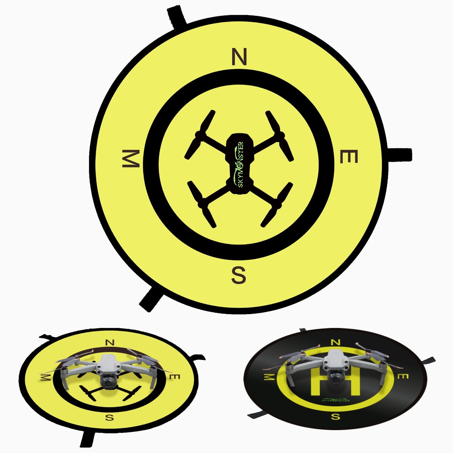 21 inch Drone Landing Pad, Quick Folding, Waterproof Universal, Double-Sided Quadcopter Landing Pad, Suitable for Rc Drones, Helicopters, DJI Mini 4 Pro，DJI Mavic Pro Spark