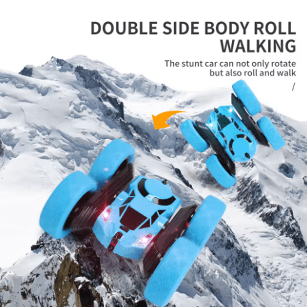 Q176 RC Stunt Car with Cool Lights 4WD Off-Road Vehicle 2.4Ghz Double Sided Remote Control Cars Gift Toy for Kids