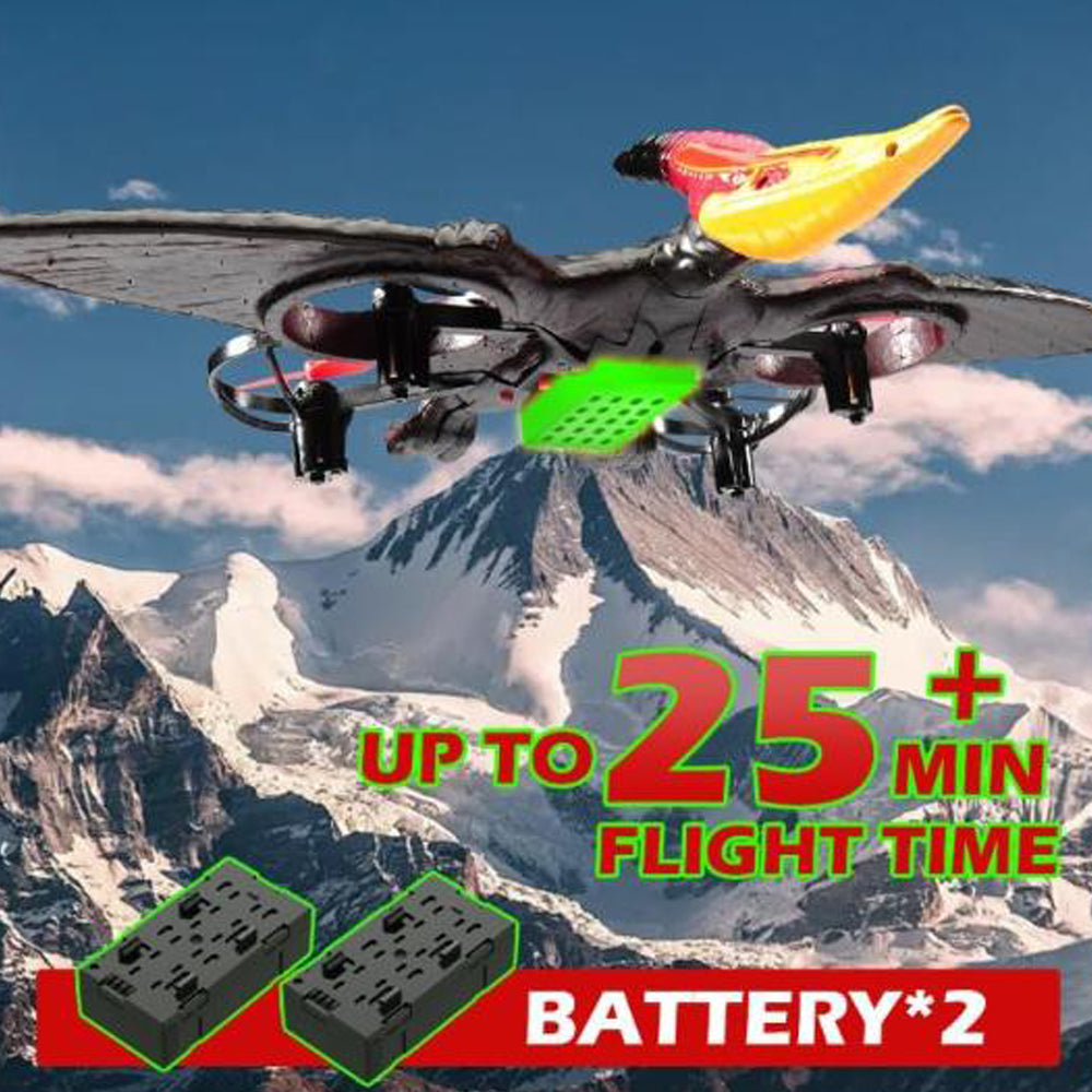 Remote Control Airplane for Adults Plane Dinosaur 2.4G 6-Axis Gyro EPP Foam RC Aircraft One Key Take Off 360 Rotation Easy to Fly Glider Flying Toys for Kids and Beginners